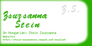 zsuzsanna stein business card